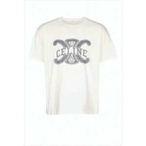 Celine Short-Sleeved Graphic Logo Celine T-Shirt - NWT